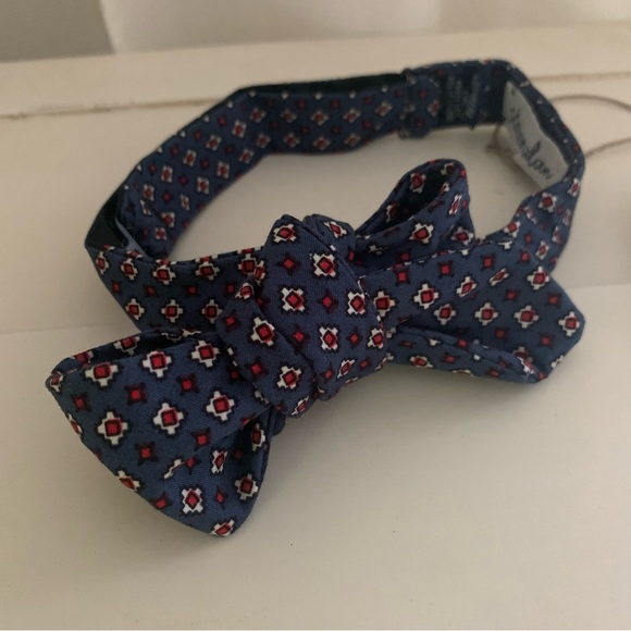 Steven Alan Bowtie Blue Red - Picture 3 of 7